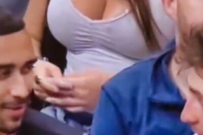 Everyone Was Saying The Same Thing About The Jaw-Dropping Female Fan Who Was Caught Shaking A Suspicious Bag On Live TV During Magic-Hawks Play-In Game
