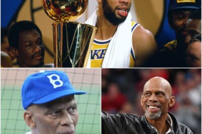 NBA legend Kareem Abdul-Jabbar Took The Spotlight At Dodger Stadium And Left Many Fans Emotional