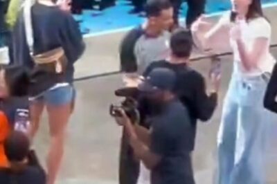 Cameras Caught Caitlin Clark’s Strange Moment With NBA Ref On The Court During Pacers-Bucks Playoff Game