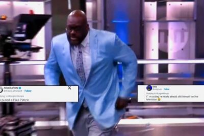 NBA Fans Have Plenty Of Jokes After Shaquille O’Neal Walks Off Live TV Mid-Segment For Emergency Bathroom Break