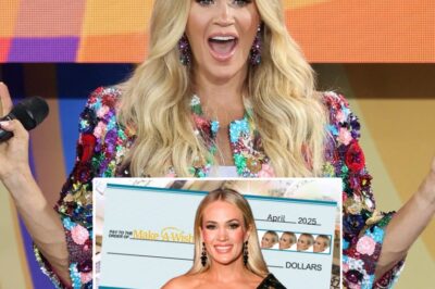 PHOTO: Carrie Underwood Hand-Delivers Massive Check to Make-a-Wish