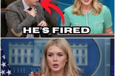 SHOCKING TURN: Reporter FIRED on the Spot After Crossing the Line with Karoline – Outrage Explodes as Viewers Demand Justice!