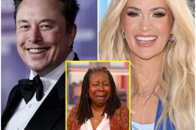 ‘YOU GUYS ARE SO CRUEL..’ Whoopi Goldberg sobbed as Elon Musk and Carrie Underwood joined hands to release a series of evidence to BRING DOWN ‘The View’