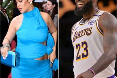 LeBron James Caught Rubbing Pregnant Rihanna In Awkward Viral Moment (VIDEO)