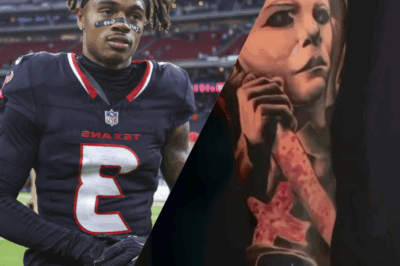 Houston Texans wide receiver Tank Dell has ignited both awe and controversy by unveiling a massive horror-themed leg tattoo that spans from his thigh to his ankle. Featuring chilling icons like Chucky, Michael Myers, and the Joker, the intricate design required Dell to undergo anesthesia during the inking process . While some fans admire his bold expression of individuality, others question the timing, given his ongoing recovery from a severe knee injury that sidelined him for the 2025 season . Is this a fearless statement of resilience or a risky distraction from his rehabilitation? The debate continues as Dell’s tattoo becomes a talking point both on and off the field