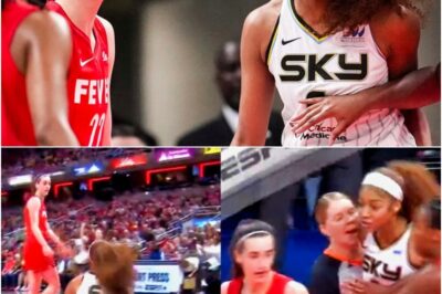 “WNBA Beef Is OFFICIALLY Real ” Angel Reese Was About To Knock Out Caitlin Clark After Dirty Foul Knocked Her To The Floor (VIDEO)