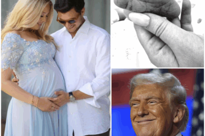 This just in, minutes ago: Welcome to the world, our sweet baby boy! We love you beyond words—thank you for coming into our lives! 5.15.2025 🩵👶🏻  TIFFANY IS FINALLY A MOM, and President Trump just became a grandfather for the 11th time! 🇺🇸 Tiffany immediately shared the first baby picture and revealed his name.