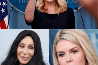 LIVE TV ERUPTION! Karoline Leavitt just torched music legend Cher in a fiery on-air clash that left the studio in stunned silence. One bold remark flipped the entire segment—and viewers couldn’t believe what they just saw. Cher, usually unshakable, had no comeback. What exactly did Leavitt say that stopped everything cold? This one’s going viral fast