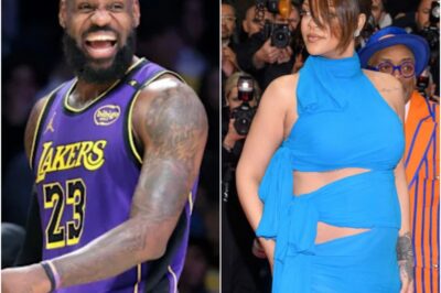 Rihanna & LeBron James Share Cringeworthy Moment As NBA Star Awkwardly Rubs The Pregnant Artist (VIDEO)