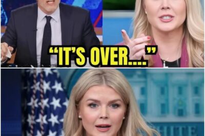 WATCH: Karoline Leavitt FLIPS the Script on Jon Stewart — Crowd ERUPTS After Her Savage Comeback!