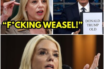 EXPLOSIVE SHOWDOWN! Pam Bondi Silences Stephen Colbert with Brutal Comeback on Live TV—Audience Gasps as ‘THE LATE SHOW’ Spirals into Unscripted Chaos!
