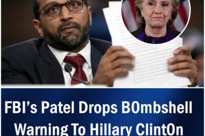 FBI’s Patel Drops Bombshell Warning To Hillary Clinton – Time To Lawyer Up