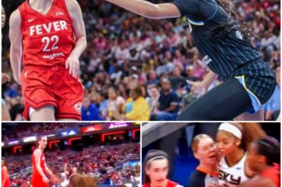 THIS JUST HAPPENED; VIRAL VIDEO Angel Reese Was About To KNOCK OUT Caitlin Clark After Dirty Foul Knocked Her To The Floor