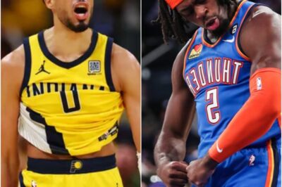 VIDEO: Cameras Caught Tense Moment As Lu Dort Appears To Intentionally Elbow Tyrese Haliburton During Bennedict Mathurin’s Free Throw Attempt