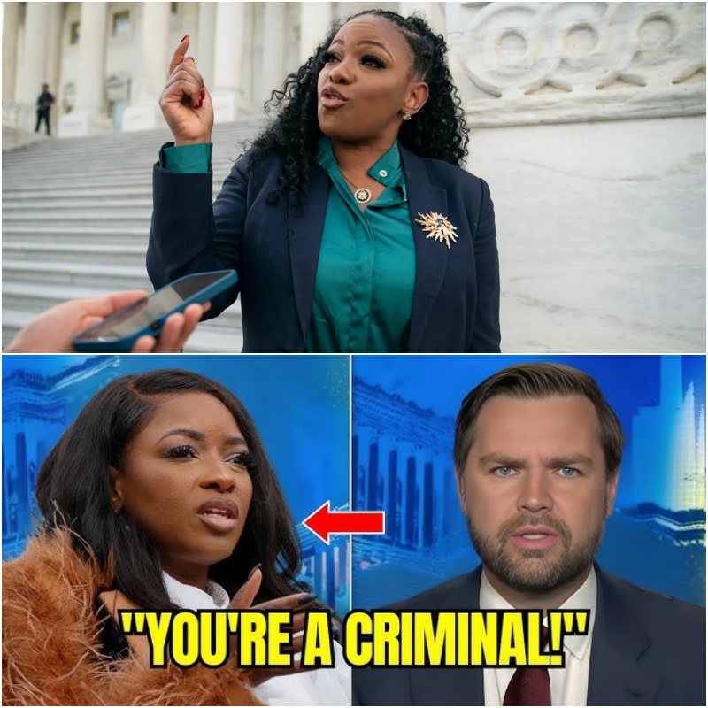 Jasmine Crockett Panics On Live TV As JD Vance Exposes Her Alleged