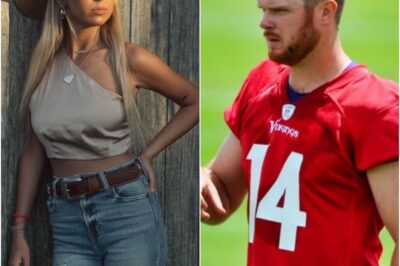 BREAKING: Vikings QB Sam Darnold Seemingly Shoots His Shot At The “Hawk Tuah” Girl
