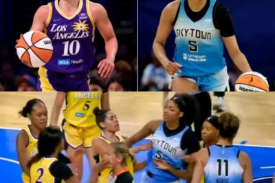 Kelsey Plum Got In The Face Of Angel Reese For Targeting Rickea Jackson During Heated On-Court Clash Between Sky & Sparks