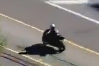 “Gonna Have To Shovel This Guy Into A C0ffin”: The Entire Internet Is Tripping Out Over Viral Video Of Dude On Stolen Motorcycle Getting “Launched “Several Hundred Feet” Through The Air After Head-On Collision During Police Chase