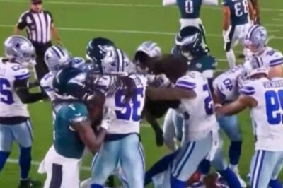 Helmets Flying As Ugly Brawl Breaks Out During First Quarter Of Cowboys-Eagles Season Opener [VIDEO]