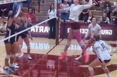 Towering 6’8″ High School Volleyball Player Has Everyone In Shock After Dominating The Other Girls [VIDEO]