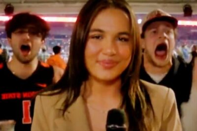 Young Female Reporter Goes Viral For Unshakable Professionalism As Drunken Teens Harass Her At Oregon State Game [VIDEO]