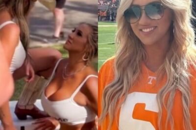 SH0CKING: Tennessee Vols Fan Who Broke the Internet with R𝙖unchy Tailgate Video Goes Viral Again – Blasts American Airlines for Forcing Her to Button Up Her Low-Cut Top [PHOTO]