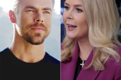 “YOU NEED TO BE SILENT!” — Karoline Leavitt’s Tweet Against Derek Hough Backfires Spectacularly as He Responds LIVE, Leaving the Nation Speechless!