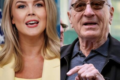 “Sit Down, Barbie — You’re Not a Role Model for Anyone.” Robert De Niro Exposes Karoline Leavitt With One Cold Sentence That Left Her Chair Empty and America Stunned.