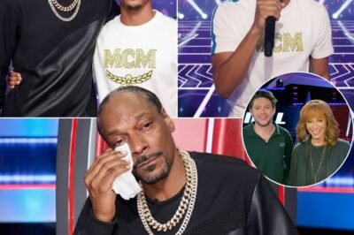 “There is nothing in the world that makes me more proud than you.” THE VOICE 2025 STAGE BLOCKBUSTER During the Blind Audition round, Cordell Broadus, the 27-year-old son of Snoop Dogg, unexpectedly entered the stage and silenced the audience with a deep, heartfelt rendition of “Lean On Me.” Snoop was nearly astonished, his eyes welled with emotions, and the audience erupted in applause when he pulled the button to swivel his chair and saw his son.