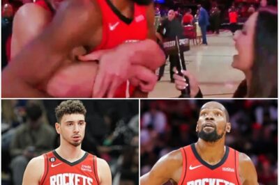 Alperen Sengun Steals The Show After Hilariously Crashing Kevin Durant’s Postgame Interview And Turning It Into Pure Chaos [VIDEO]