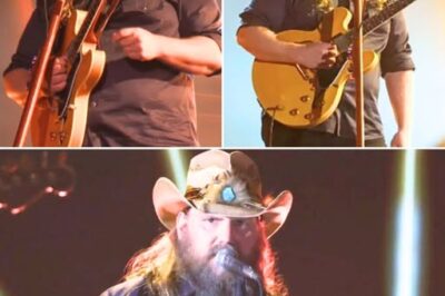 “WITHOUT A SINGLE LIGHT OR SOUND EFFECT, CHRIS STAPLETON TORE THROUGH THE CMA STAGE WITH A RAW, SOUL-PIERCING ‘BAD AS I USED TO BE’ PERFORMANCE THAT LEFT THE CROWD SILENT, SHAKEN, AND THEN ON THEIR FEET IN THUNDEROUS APPLAUSE”! It wasn’t just the performance of the night — it was a seismic moment that stopped the CMA Awards 2025 cold. Chris Stapleton walked onto the stage with nothing but his guitar and a voice dripping with raw, gritty soul. No flashy production, no gimmicks — just pure, unfiltered talent that shook the walls and rattled hearts. From the very first note of “Bad As I Used To Be,” the energy hit like an electric shock, sending chills racing through the crowd. Every lyric was soaked in pain and passion, every guitar solo cut through the silence like a lightning bolt. The audience, stunned into stillness, erupted into a standing ovation that felt like it could last forever — a powerful testament to a man who commands a stage with nothing but his music and heart. And through it all, the quick, tender glances he shared with his wife reminded everyone that behind the raw power is a deeply human story — one of love, strength, and unbreakable spirit. Chris Stapleton didn’t just perform — he owned that moment, proving once again why he stands alone at the very top of his craft. 👇 Watch the breathtaking, soul-stirring performance below 👇