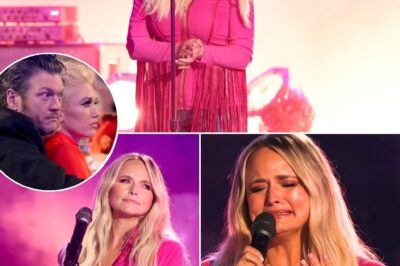 “SHE SANG THE TRUTH HE NEVER THOUGHT HE’D HEAR — MIRANDA LAMBERT IN TEARS CONFRONTS YEARS OF PAIN ON LIVE TV IN A DEVASTATING ANTHEM OF FREEDOM AS BLAKE SHELTON LOOKS ON, STUNNED AND SPEECHLESS”! No one expected the night’s most explosive moment to feel this intimate — or this brave. When Miranda Lambert walked onto the ACM stage, it was as if the entire arena took a single, trembling breath. Her voice cracked with raw truth as she sang about clawing her way out of heartbreak, out of years of feeling small, unseen, and suffocated. And then the camera cut to Blake Shelton… sitting just feet away… watching the woman he once loved stand in the brightest spotlight of her life and declare that she survived. Every lyric hit like a confession. Every note felt like decades of pain finally exhaled. This wasn’t just a performance — it was a reckoning, a release, a woman reclaiming her own story while the whole world witnessed the moment she finally let go. Fans weren’t just emotional — they were gasping, tweeting, crying, whispering that they had “never seen Miranda this free. A performance this brave doesn’t happen often. And when it does… the whole world feels it.