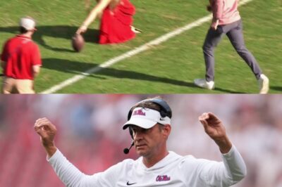 BREAKING: Ole Miss HC Lane Kiffin Did The Craziest Thing During On-Field Marriage Proposal At Halftime [VIDEO]