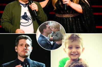 It started as a quiet whisper, the kind that makes everyone lean in without even thinking. “Dad… I’m so grateful for being your son.” And just like that, the entire room on The Kelly Clarkson Show froze. Noah Bublé stepped into the spotlight, small but steady, and began to sing the very song that turned Michael Bublé into a worldwide star. His voice shook with emotion, but every word came out clear and full of love. Then came the line that broke Michael completely: “Daddy… you told me music could heal. Tonight, I hope it heals you.” Kelly Clarkson didn’t move—she couldn’t. The studio went silent, like everyone suddenly forgot how to breathe. In the front row, Michael pressed a shaking hand against his heart, eyes shining as he watched his son turn pure emotion into sound. When the final note drifted away, the crowd exploded with applause, but Michael didn’t react right away. He stood, walked to Noah, pulled him into a tight embrace, and whispered through tears, “You healed me tonight.” It wasn’t just a performance. It was a moment so raw, so full of love and hope, that it felt like time itself stopped to listen. A father. A son. A song. And a miracle right there on live TV… WATCH BELOW 👇👇👇