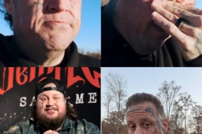 Jelly Roll stunned everyone when he showed up without his signature beard for the first time in ten years—paired with a jaw-dropping 200-pound weight loss that made fans do a double take.  He looks almost like a completely different man, and the reaction online has been nothing short of wild. But the real emotional punch came when Jelly Roll opened up about the Grammy nominations. Fighting back tears, he wiped his face, took a deep breath, and said, “I’m going to tell the real truth.” What followed wasn’t polished or rehearsed—just raw, honest emotion from someone who’s been through hell and fought his way back.  It was a moment that reminded everyone why people connect with him so deeply: he shows every scar, every struggle, and every victory without hiding a thing… WATCH BELOW 👇👇👇