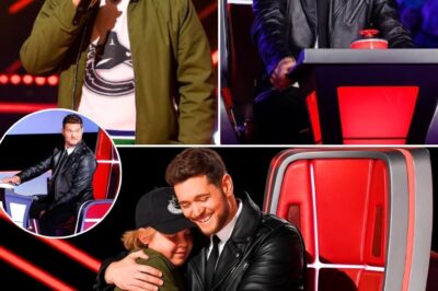 OH MY GOD… THAT’S MY SON! WHO LET THAT KID ON STAGE?!” — The Voice Stops Mid-Show as Michael Bublé’s Secret Son Stuns the Judges, Turns All Four Chairs in Seconds, and Leaves the Entire Studio in Tears!
