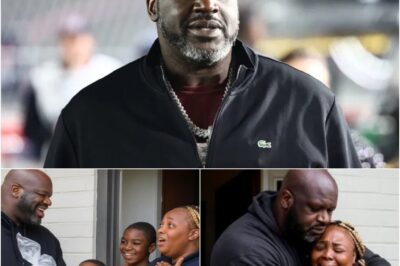 She Lost Her Job, But Gained a Miracle: Shaquille O’Neal Shows Up at Viral Worker’s Home With a Surprise That Stuns Everyone! The story of a woman who once made the internet go viral when she worked a 12-hour shift at Burger King all by herself has taken an unexpected turn. Just weeks after being praised for her extraordinary willpower, she was abandoned by that very job, losing her livelihood and pride. In the midst of her impasse, the door to her house suddenly opened with the appearance of NBA legend Shaquille O’Neal, carrying a bag of groceries, a basketball, and an invitation to change her fate. The whole neighborhood fell silent, the children held their breath, and what Shaq did next moved millions of people