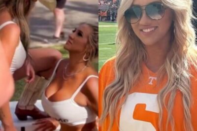 BREAKING: Tennessee Vols Fan Who Broke the Internet with R𝙖unchy Tailgate Video Goes Viral Again – Blasts American Airlines for Forcing Her to Button Up Her Low-Cut Top [PHOTO]