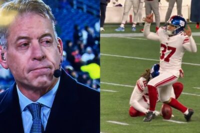 Troy Aikman’s Reaction to Giants’ Younghoe Koo’s Ridiculous Field Goal Attempt on ‘MNF’ is Going Viral [VIDEO]