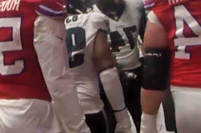 Bills Superstar Gets Swarmed & Attacked By Eagles Players In The Tunnel After Eye Gouge & Throat Slash From Jalen Carter [VIDEOS]
