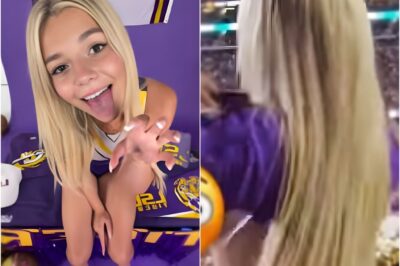 Female LSU Tigers Fan Who Flashed Crowd & Got Arrested Unwraps Herself As 𝘕𝘢𝘶𝘨𝘩𝘵𝘺 Christmas Gift [VIDEO]