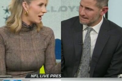 Dan Orlovsky Caught In 4K Staring At Laura Rutledge’s Goods In Tight, See-Through Shirt On Live TV [VIDEO]