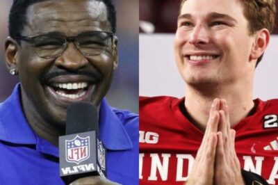 Miami Hurricanes legend Michael Irvin openly ridiculed Indiana’s victory, dismissing it as dull, fortunate, and aided by questionable officiating, sarcastically claiming the Hoosiers “controlled nothing” and that Fernando Mendoza benefited more from circumstances than true elite talent, even suggesting the result “did nothing good for college football.” Moments later, Mendoza responded calmly with just a few measured sentences, refusing to engage in insults and letting the result speak for itself — a composed reply that proved enough to send Irvin into visible rage, as the Hall of Famer lost his temper in front of the media, raising his voice and turning a postgame discussion into a heated confrontation