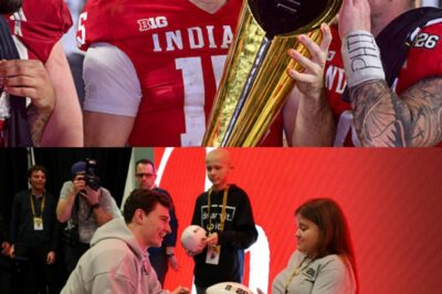 Following the College Football Playoff National Championship final, a touching moment occurred at a fan meet-and-greet event