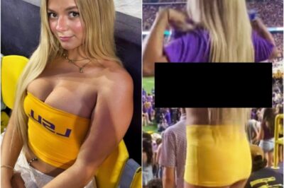 BREAKING: Female LSU Tigers Fan Who Flashed The Crowd & Got Arr3sted Has Been Identified [VIDEOS]