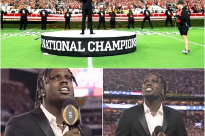 THE GREATEST MOMENT OF HIS CAREER — AND YOU COULD FEEL IT. When Jamal Roberts stepped out to sing the national anthem at the 2026 College Football Playoff National Championship, it wasn’t just a performance — it was a reckoning. One voice. One stadium. Millions watching. And the weight of a journey that suddenly made sense. From Mississippi classrooms to the American Idol stage, and now to one of the most unforgiving spotlights in American sports, Roberts didn’t just hold his own — he owned the moment. The crowd went quiet. The song rose. And by the final note, the reaction was immediate. Praise poured in. Viewers knew they’d witnessed something rare. This wasn’t hype. It was arrival. A full-circle moment that didn’t need fireworks — just truth, control, and a voice that finally met the stage it was built fo