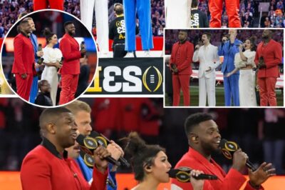 Over 70,000 spectators in the stadium and millions more watching on television witnessed an unexpected moment before kick-off. As the noise subsided, Pentatonix emerged—no fireworks, no stage effects—just five bare voices and absolute silence enveloping the entire stadium. Layers of harmony were stacked with breathtaking precision, rising and spreading throughout the space, leaving the entire stadium holding its breath.