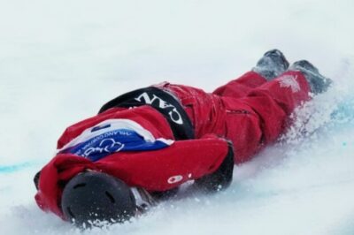 Two-Time Olympic Medalist Gets Knocked Unconscious After Scary Fall, Stretchered Out in Halfpipe Qualifiers [VIDEO]