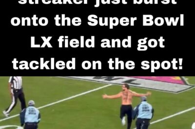 SHOCKING: Streaker Runs Onto Field At Super Bowl 60 & Gets Taken Out By Patriots’ Kyle Williams [VIDEO]