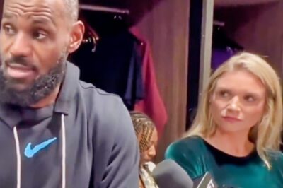 DID SHE?! Social Media Believes They Caught Female Reporter Peeping LeBron James’ Manh00d During Locker Room Interview [VIDEO]